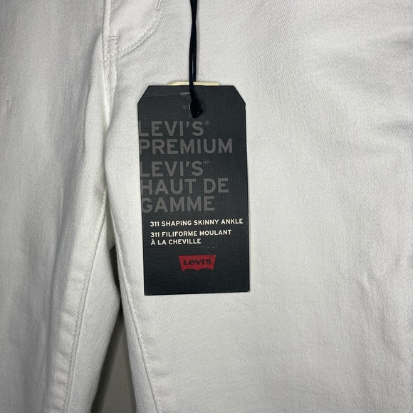 Levi’s 311 Shaping Skinny Ankle white jean pants - Picture 3 of 11